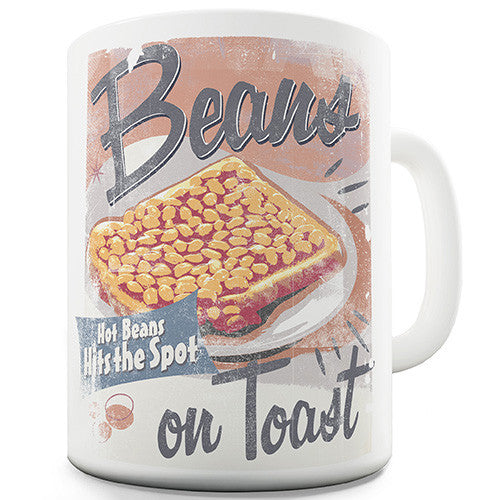 Retro Beans On Toast Ceramic Mug