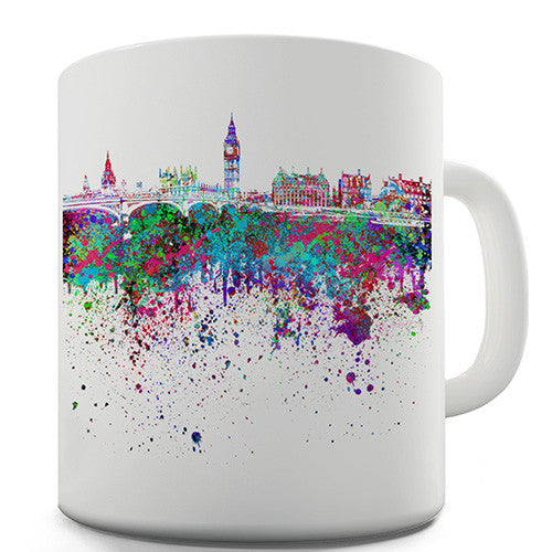 London Skyline Ink Splats Ceramic Mug