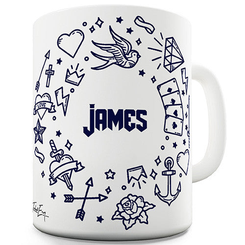 Personalised Tattoo Funny Mug