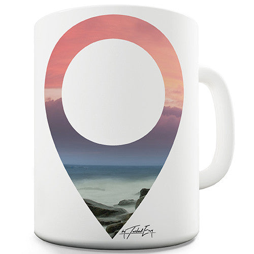 Holiday Location Pin Icon Funny Mug