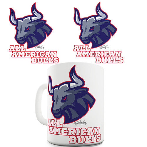 All American Bull Funny Mug