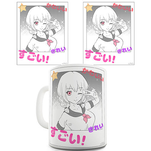 Anime Polaroid Selfie Funny Mug