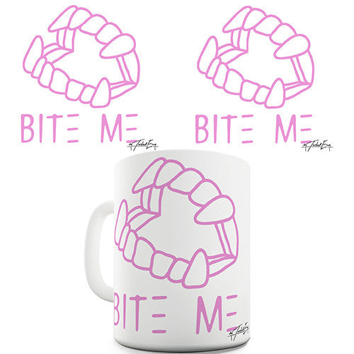 Bite Me Pink Ceramic Mug