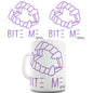 Bite Me Purple Funny Mug