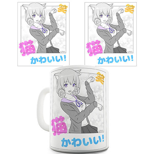 Anime Polaroid Japanese Girl Novelty Mug