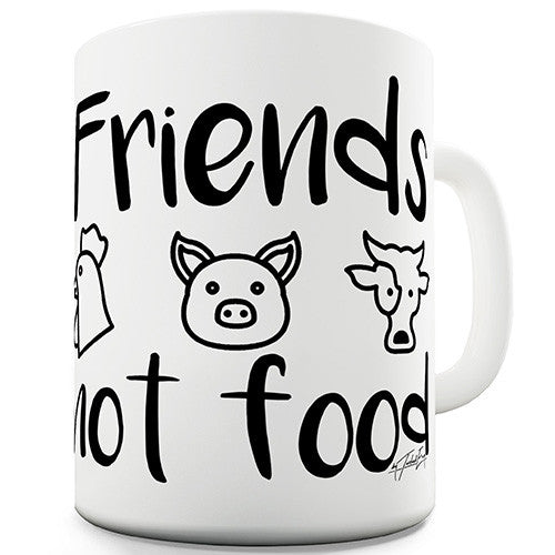 Animal Friends Not Food Ceramic Mug