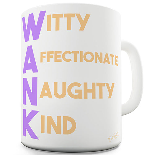 W-nk Acrostic Poem Novelty Mug