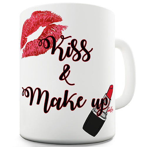 Kiss & Make Up Novelty Mug