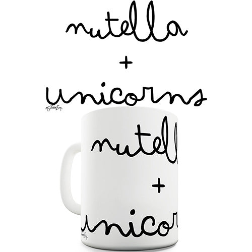 Nutella + Unicorns Ceramic Mug