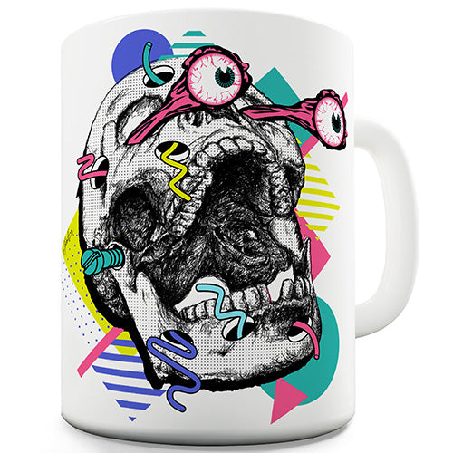 80's Skull Ceramic Mug