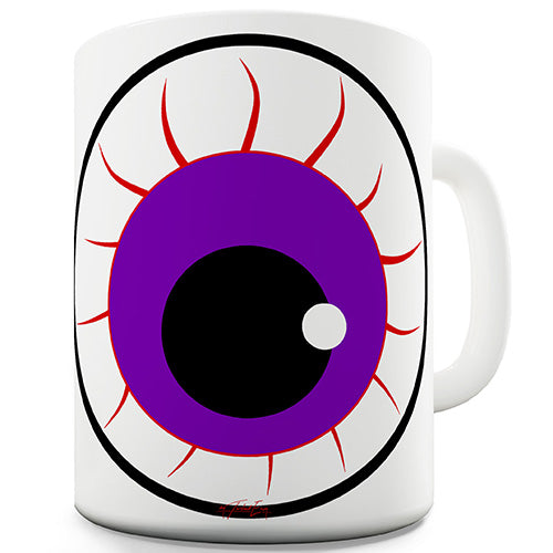 Spooky Purple Eye Novelty Mug