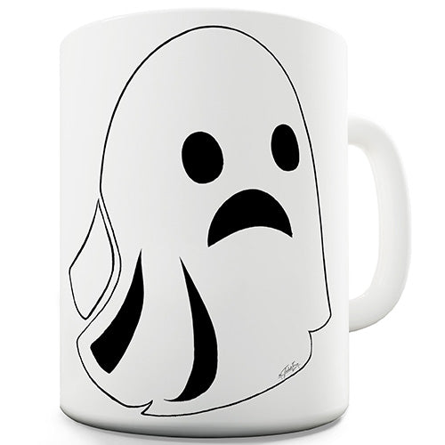 Sad Ghost Ceramic Mug