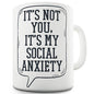 It's Not You It's My Social Anxiety Funny Mug