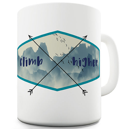 Climb Higher Ceramic Mug