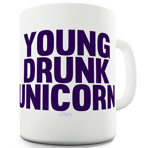 Young Drunk Unicorn Novelty Mug