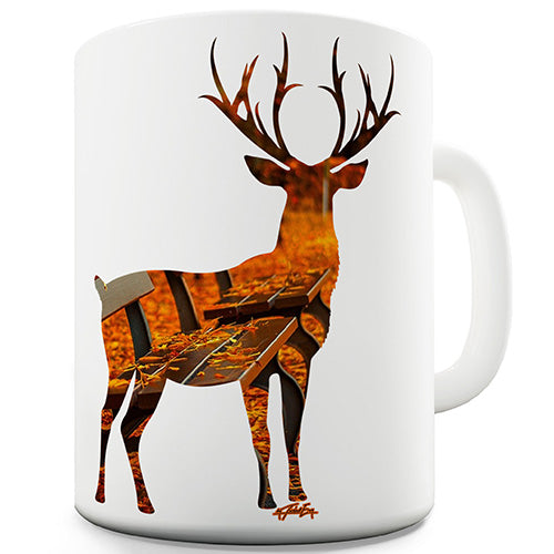 Autumn Deer Silhouette Funny Mug