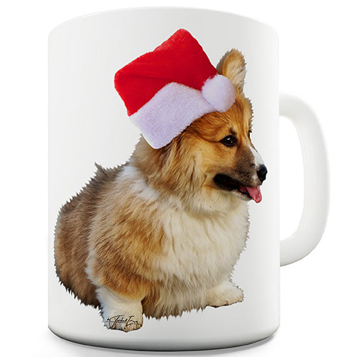 Santa Corgi Novelty Mug