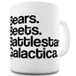 Bears And Beetroots Novelty Mug