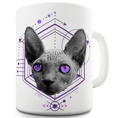 Cosmic Sphynx Cat Novelty Mug