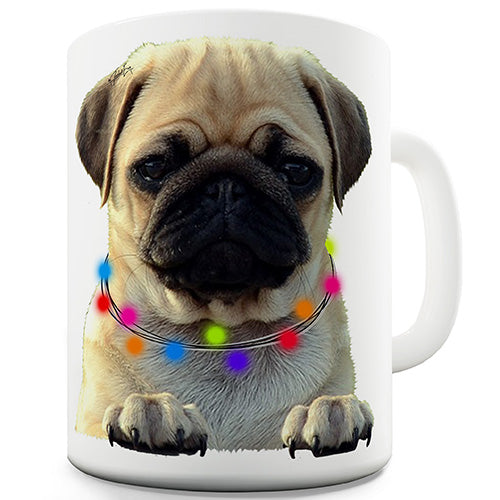 Pug In A Scarf Novelty Mug