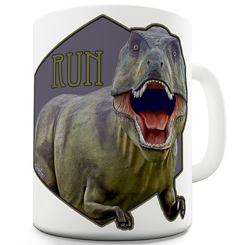 Dinosaur TRex Run Funny Mug