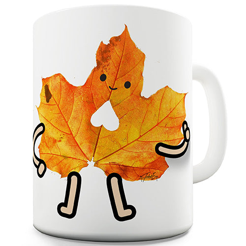 Friendly Maple Leaf Ceramic Mug