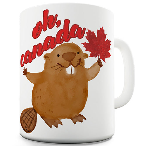 Oh Canada Beaver Novelty Mug