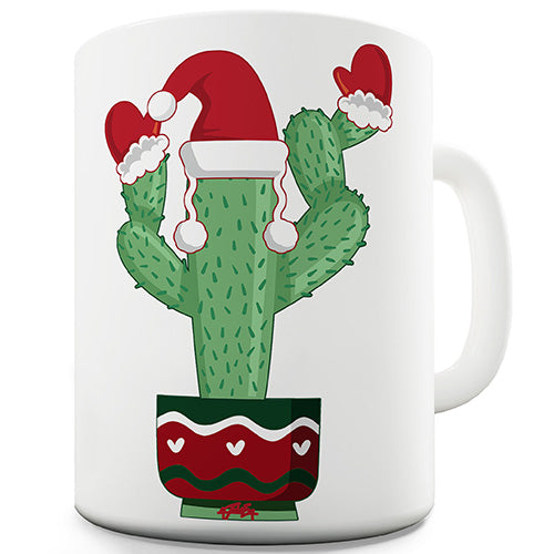 Festive Cactus Funny Mug