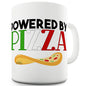 Powered By Pizza Funny Mug