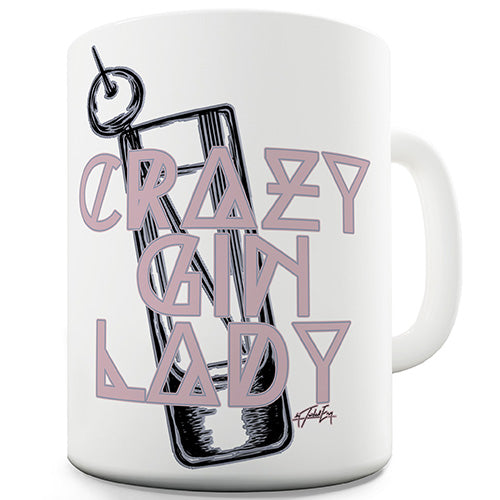 Crazy Gin Lady Novelty Mug