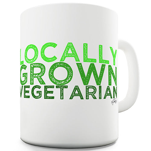 Locally Grown Vegetarian Novelty Mug