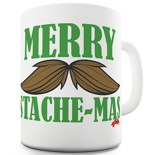 Merry Stache-mas Funny Mug