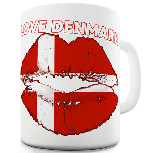 Love Denmark Novelty Mug