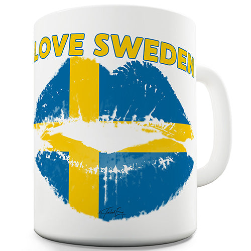 Love Sweden Novelty Mug