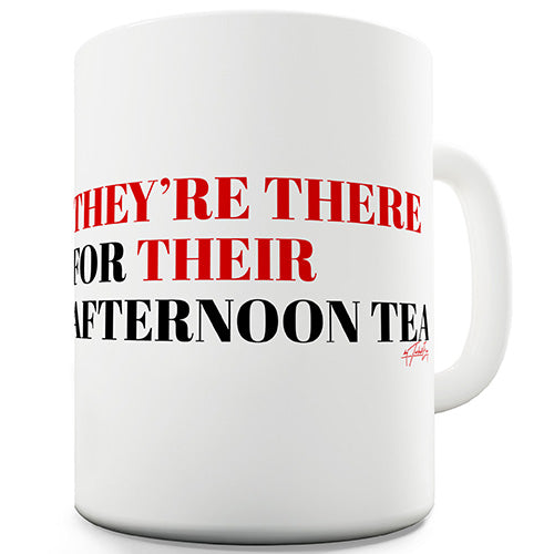 Afternoon Tea Grammar Funny Mug