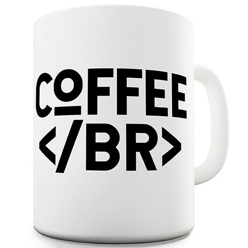 Coffee Break HTML Novelty Mug