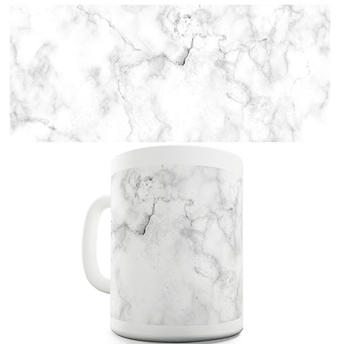 White Marble Pattern Funny Mug