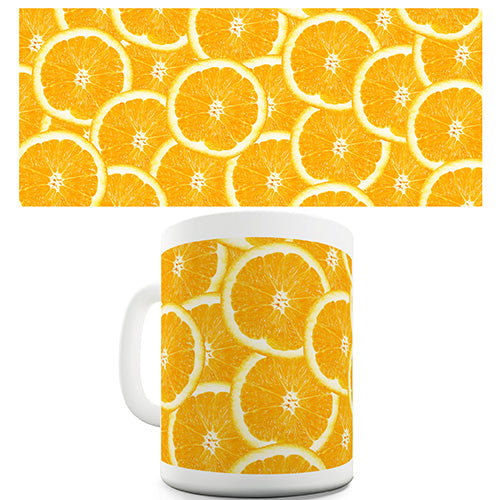 Orange Slices Pattern Novelty Mug