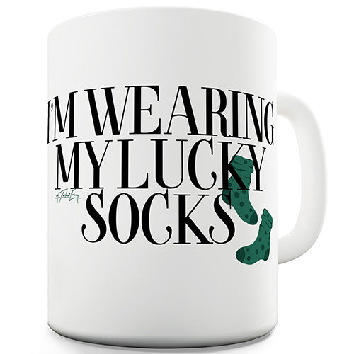 I'm Wearing My Lucky Socks Novelty Mug