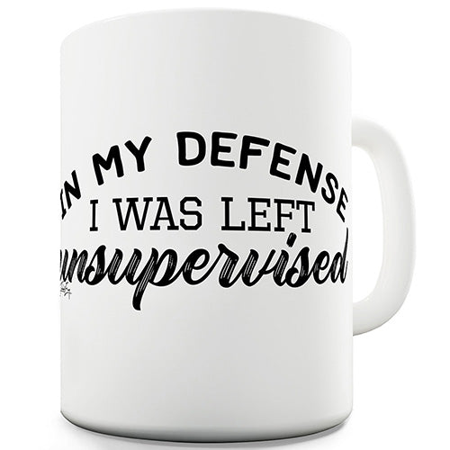 I Was Left Unsupervised Ceramic Mug