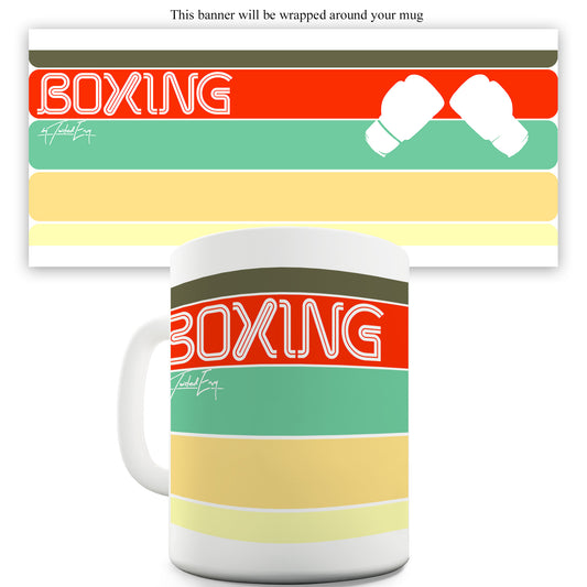 Retro Boxing Ceramic Funny Mug