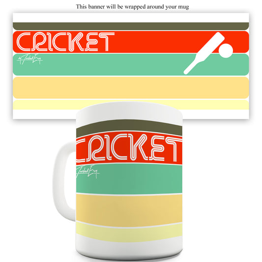 Retro Cricket Funny Mugs For Dad