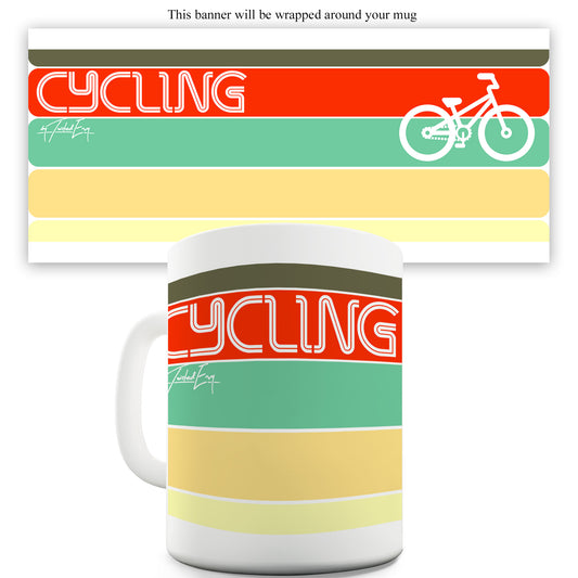 Retro Cycling Ceramic Mug Slogan Funny Cup