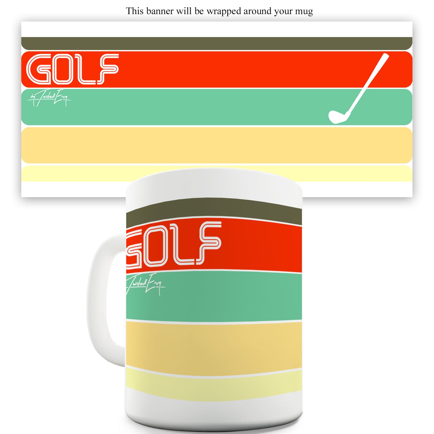 Retro Golf Funny Novelty Mug Cup