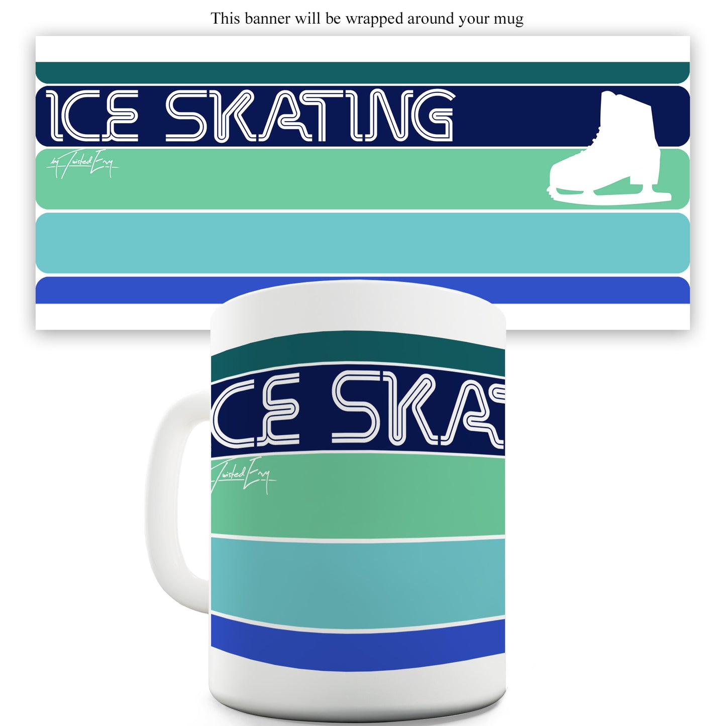 Retro Ice Skating Funny Mugs For Friends