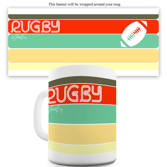 Retro Rugby Funny Mugs For Work