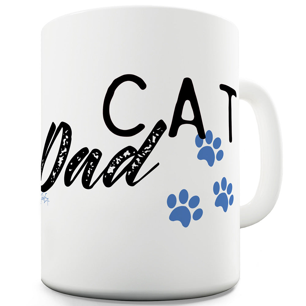 Cat Dad Paws Funny Mugs For Men