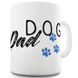 Dog Dad Paws Ceramic Novelty Mug