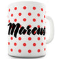 Personalised Polka Dots Name Funny Novelty Mug Cup