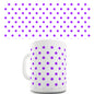 Purple Polka Dot Pattern Ceramic Novelty Gift Mug